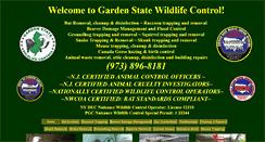 Desktop Screenshot of gardenstatewildlifecontrol.com